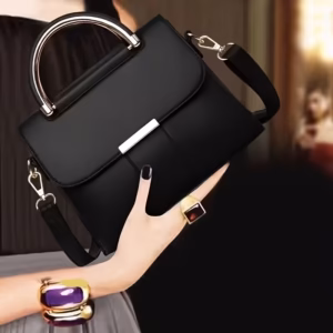 Elegant Green Women's Synthetic Leather Crossbody Bag